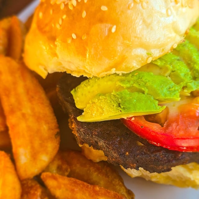 Spicy Black Bean Burger.