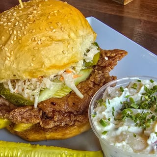 Hot Honey Fried Chicken Sandwich