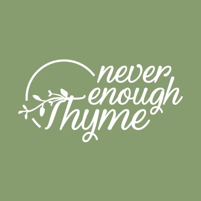 Welcome to Never Enough Thyme