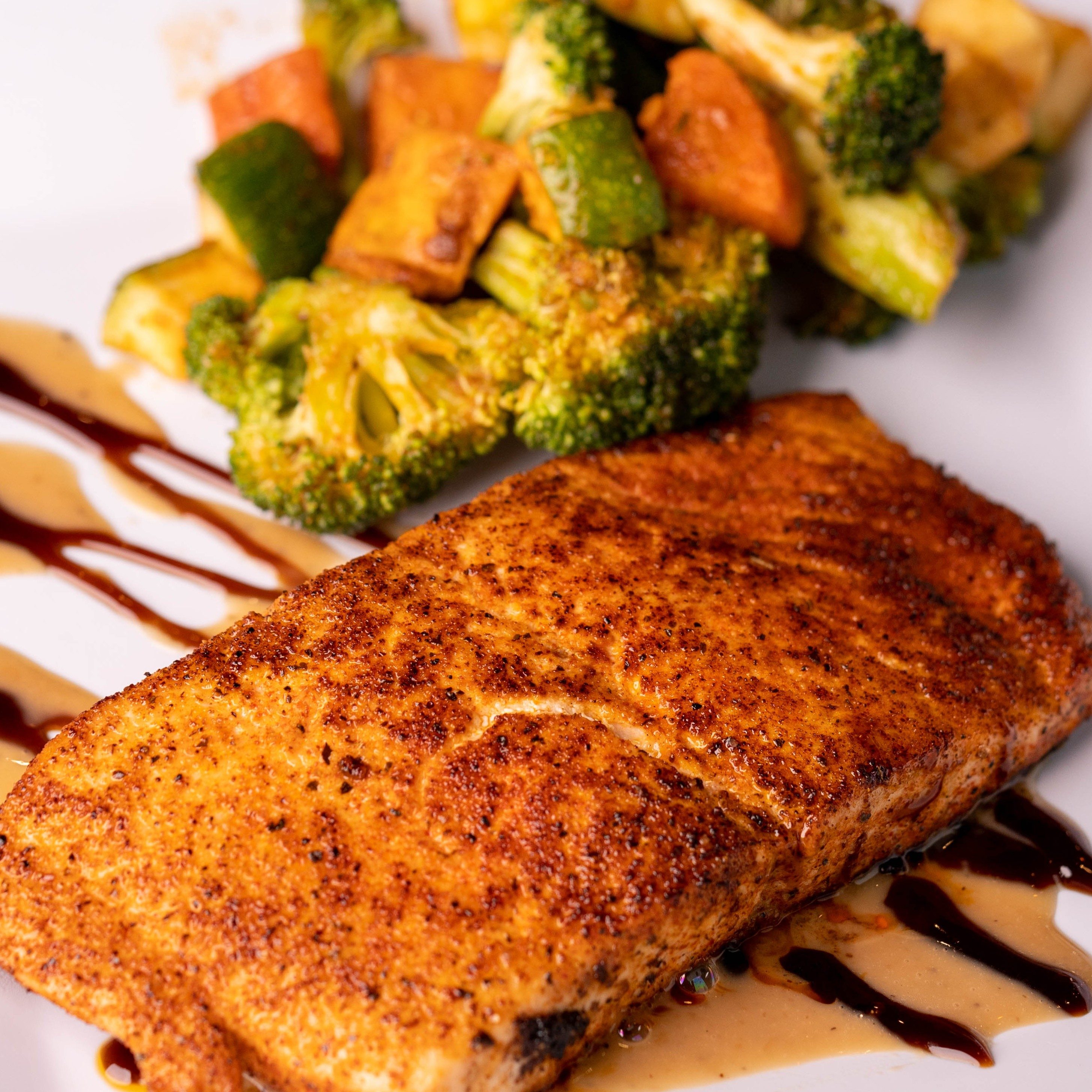Honey Balsamic Salmon.