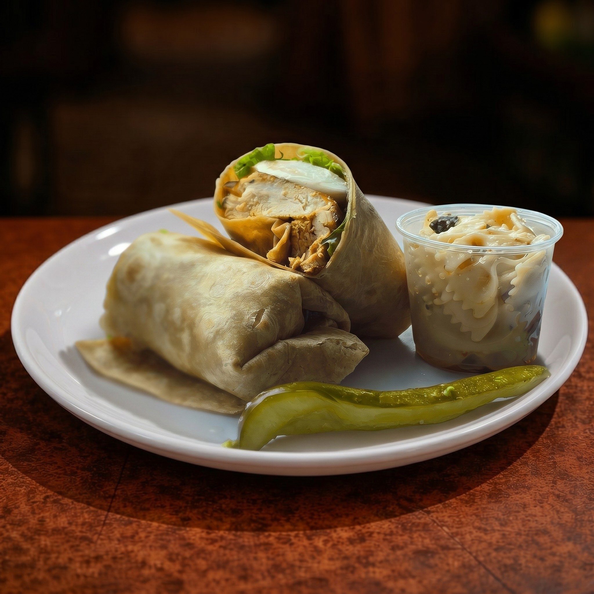 Chicken Balsamic Wrap.